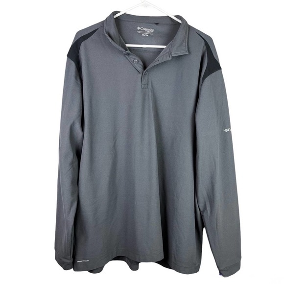 Columbia Other - Columbia Gray Long Sleeve Collared Mens Golf Shirt XXL